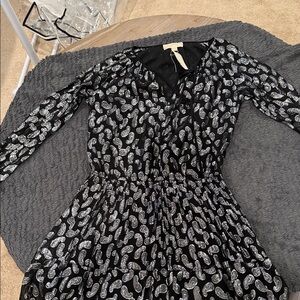 Black and White Paisley Dress